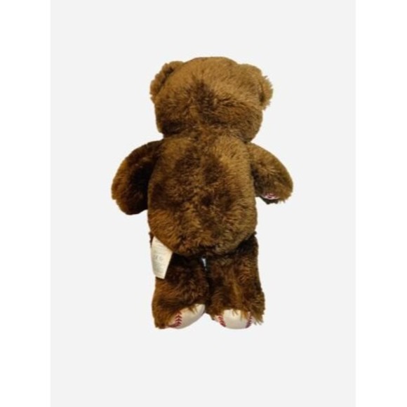 Build-A-Bear Workshop BABW Brown Baseball Bear Plush Stuffed Animal - Picture 5 of 5